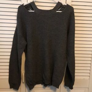 Love tree sweater with criss cross back detailing